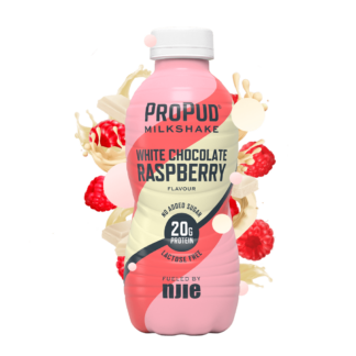NJIE ProPud Proteinmilkshake White Chocolate Raspberry 8-pack